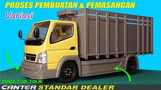 BIAR MBOISS ‼️Pembuatan & Pemasangan Variasi Miniatur Truk Canter Standar Keluar Dealer