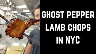 Ghost Pepper Lamb Chops at Michelin Star Restaurant