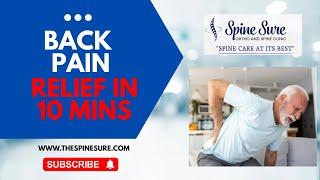 SEVERE BACK PAIN RELIEF IN 10 MINUTES| Dr Shrikant Ega | Best Spine Doctor | Spine Sure