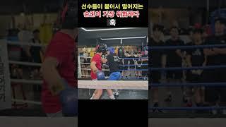 선수들이 붙어서 떨어지는 순간이 가장 위험하다 #boxing #챔피언 #권투 #유산소운동 #스파링 #복싱스파링 #챔피언 #장정구복싱 #장정구 #복싱 #복싱다이어트