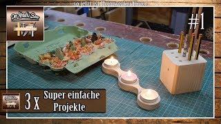 ️ 3 Super einfache Projekte aus Holz / 1