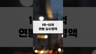 1억-10억 연봉 실수령액