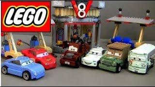 LEGO Cars Flo's V8 Cafe Buildable Toys 8487 Cars 2 Disney Pixar Flo Sally Mater Fillmore Mcqueen