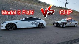 Tesla Model S Plaid Easily Outran Colorado State Patrol*