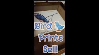 Vintage Art Prints Nature and Birds Sell HIGH on Ebay Great Profits #shorts