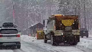 12-12-2024 Yosemite National Park, CA - Heavy Snow Leads to Vehicle Accidents - Winter Storm Warning