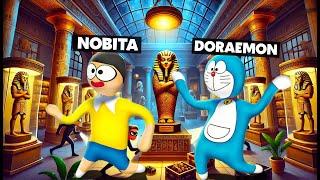 DORAEMON And NOBITA Stolen MUMMY From Museum In HFF !!! 