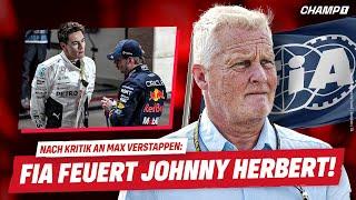  Hamilton CRASHT im Ferrari / FIA FEUERT Johnny Herbert nach kritischen Verstappen-Aussagen! 