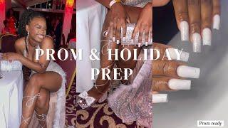 PROM & HOLIDAY PREP VLOG  | grwm, nails, shopping, pedicure