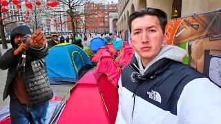 Manchester: Inside the Migrant Tent City Crisis   ( Attacked! )