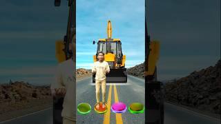 I_Jump_on_button_to_Tractor,_Jcb,_Roller___Alien_-_Funny_vfx_magic #funny #shorts #viralshorts