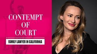 Contempt of Court in Family Law