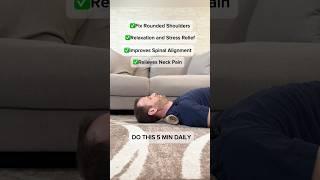 Correct Rounded Shoulders and Relieve Neck Pain with This Simple Towel Exercise!