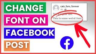 How To Change Font On Facebook Post Text?  [in 2024]