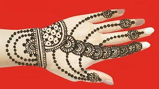 New Beautiful Stylish Back Hand Mehndi design - Mehandi Design 2025 New Style Simple Backhand Mehndi