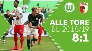 Alle Tore vom legendären 8:1 gegen den FC Augsburg | Bundesliga 2018/19