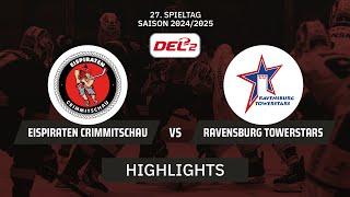 DEL2: Eispiraten Crimmitschau vs. Ravensburg Towerstars I Highlights - 27. Spieltag | SDTV Eishockey