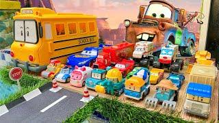 Clean up muddy minicars & disney car convoys! Play in the garden