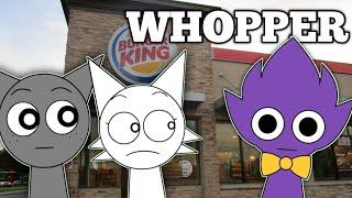 Sprunki: Gray and Wenda goes to Burger King