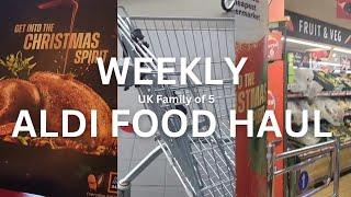 £98 Aldi Grocery Haul | UK Family of 5