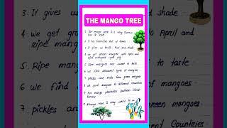 The Mango Tree 10 Line Essay in English.#mango #mangotrees