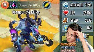 Krampus the Killjoy Level 150 Monster Legends INDONESIA