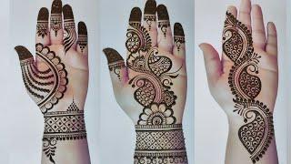 3 front hand mehndi design| mahandi ki digain| simple mehndi design| easy mehndi design| mehandi