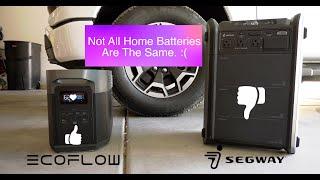 EcoFlow DELTA Max VS Segway Portable Power Station or How I botched buying a Home Battery backup.