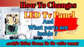 How to Change Samsung LED Tv panel & what parts are inside?