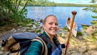 Short SOLO Canoe Camping Trip -The year of rain in BWCA