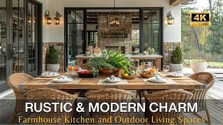 Rustic Charm and Modern Elegance: Transform Your Farmhouse Kitchen and Outdoor Living Spaces