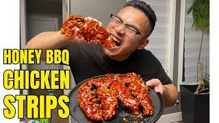 HONEY BBQ CHICKEN STRIPS - Best Chicken Strips recipe