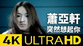 蕭亞軒 Elva Hsiao - 突然想起你 Suddenly Missing You 4K Karaoke (Official 4K UltraHD Karaoke Video)