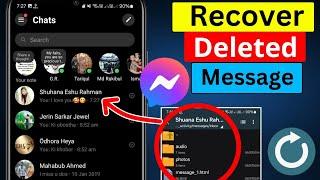 How to Recover Deleted Message on Messenger 2024 | New Update |