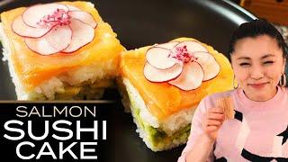 SUSHI at Home vol.1 | EASY SALMON SUSHI CAKE!