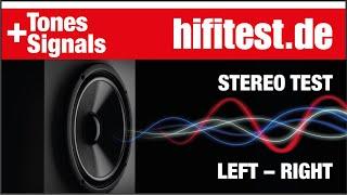 Stereo Sound Test - Left, Right - Speaker Channel Check - CD Quality