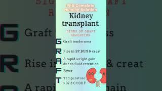 Kidney transplant rejaction #class #nclexrn #nursing #nclex #nclex_rn #organtrafficking #kidney