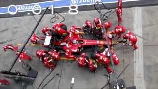 Ferrari F1 Pit Stop Perfection Slow Motion