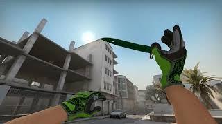 CS:GO BAYONET GAMMA DOPPLER EMERALD FN + SPECIALIST GLOVES EMERALD WEB FN | SKIN SHOWCASE