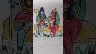 shiv parvati ️ #art #viral #explore #youtube