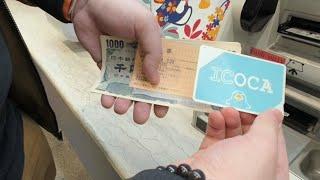 How to buy ICOCA card Kansai airport Osaka Japan