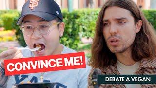 Meat Eater Eats Chicken In Front of Vegan - Can He Be Convinced to Stop?