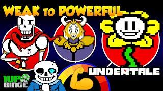 UNDERTALE Characters: Weak to Powerful 