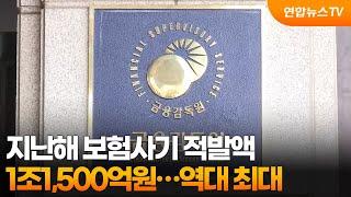 지난해 보험사기 적발액 1조1,500억원…역대 최대 / 연합뉴스TV (YonhapnewsTV)