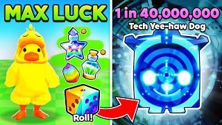 I Got 1,000,000% LUCK and Rolled for 12 Hours in PETS GO! (Pets RNG Sim 99)