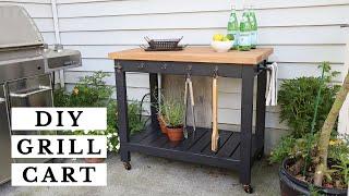 DIY Grill Cart | How to Build an Outdoor Grill Cart