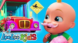 Wheels On The Bus + Baby Shark - S3EP56 Kindergarten Fun  | LooLoo Kids Songs for Kids