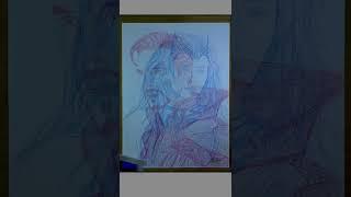 You need 3D glasses to see this Drawing | Doctor Strange in the Multiverse of Madness