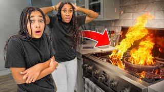 SHE ALMOST BURNT DOWN OUR HOUSE!