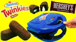 Twinkies Maker Hershey's CHOCOLATE TWINKIES Cake Cream-Filled Cupcakes DIY Desserts DisneyCarToys